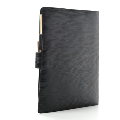 Louis Vuitton Epi Large Ring Agenda Cover Black 3 of 7