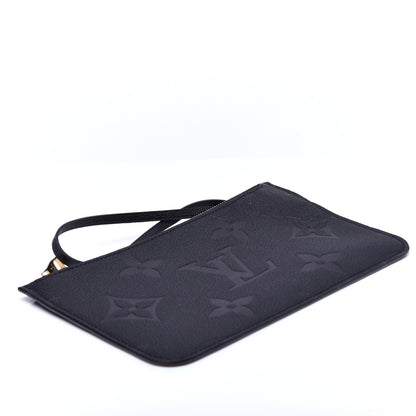Louis Vuitton Empreinte Monogram Giant Neverfull MM Pochette Black 4 of 10