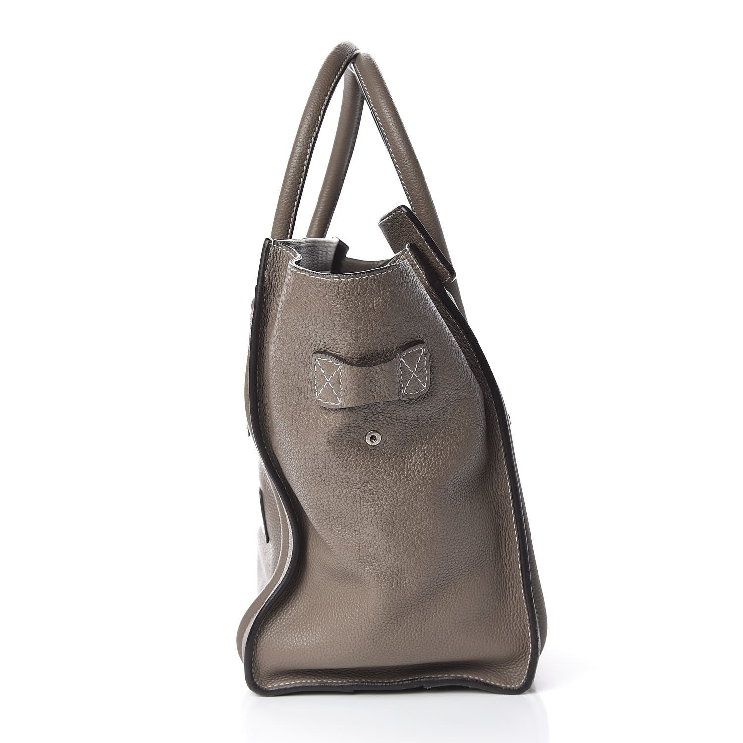 Celine Drummed Calfskin Mini Luggage Souris 15 of 17