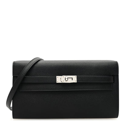 Hermes Epsom Kelly Wallet To Go Black 1 of 11