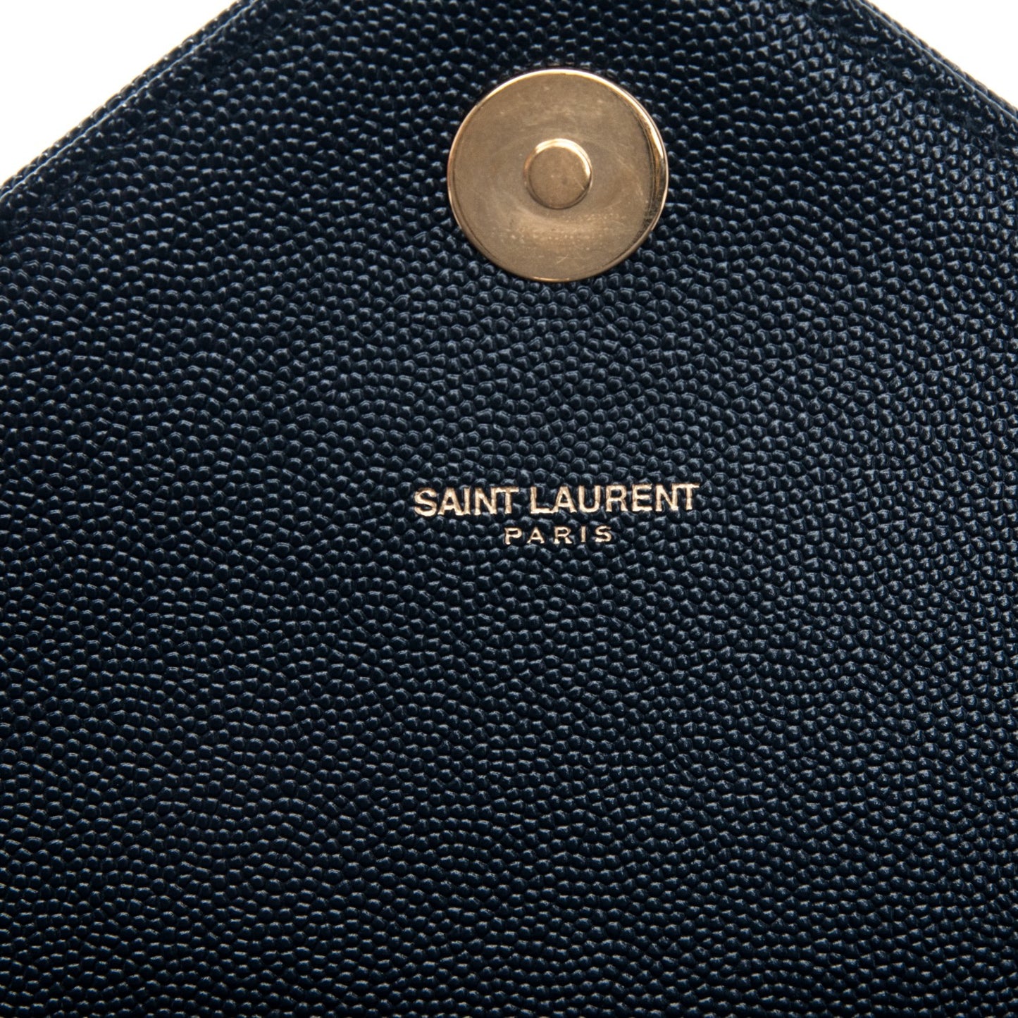 Grain De Poudre Matelasse Chevron Large Monogram Satchel Navy Blue