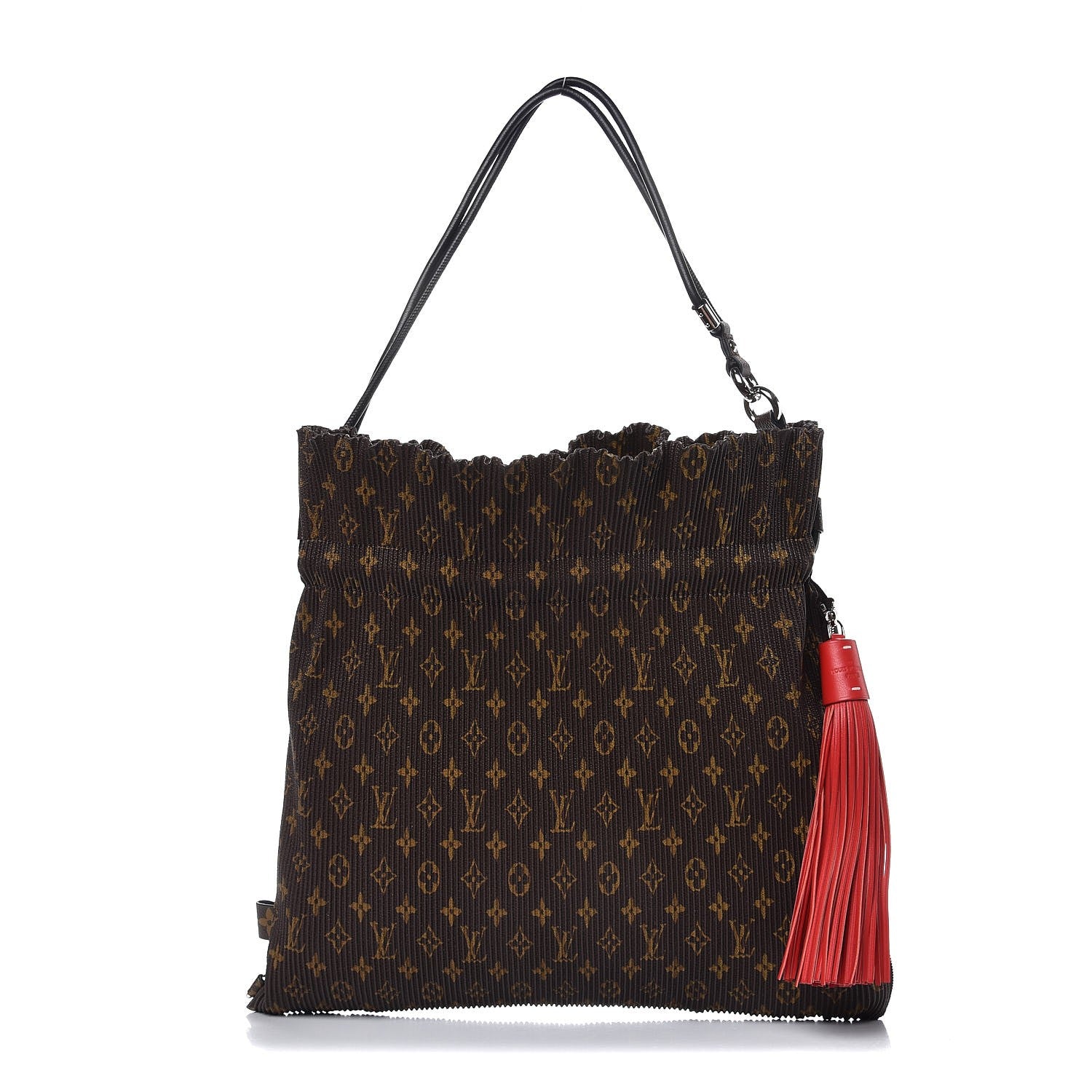 Louis Vuitton Monogram Canvas Pleated Explorer Bag MM 1 of 7