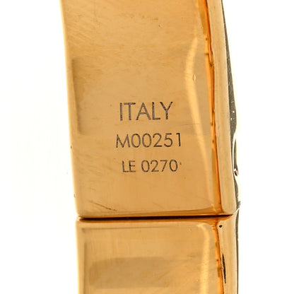 Louis Vuitton Brass Monogram Nanogram Cuff S Gold 5 of 7