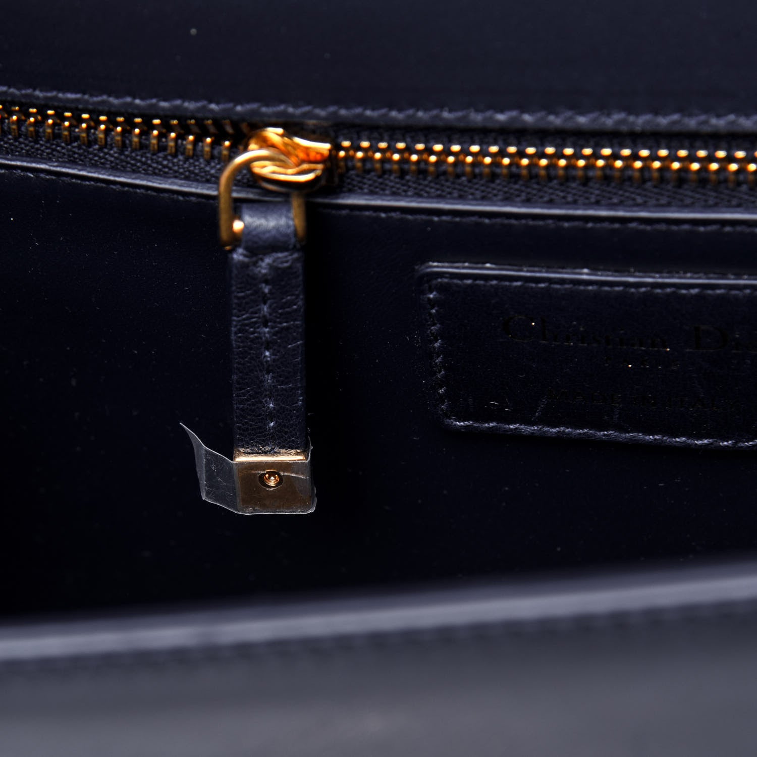 Christian Dior Shiny Crinkled Lambskin 30 Montaigne Flap Bag Indigo 7 of 20