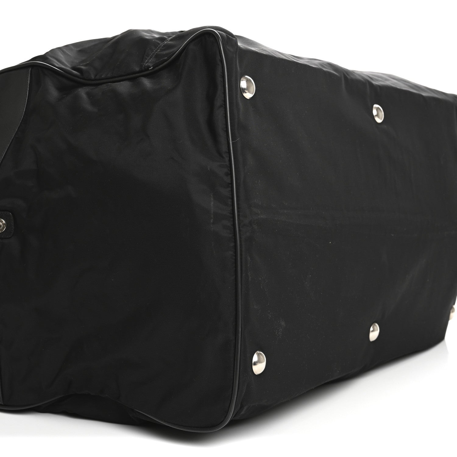 Prada Tessuto Nylon Saffiano Weekender Black 8 of 11