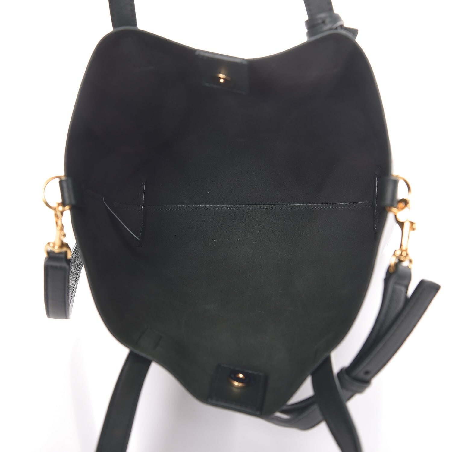 Saint Laurent Calfskin Toy Shopping Tote Dark Green 6 of 8