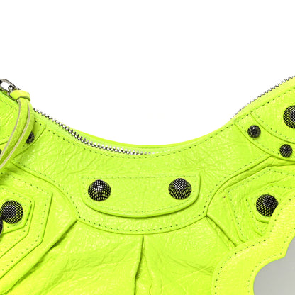 Balenciaga Agneau Arena Le Cagole Shoulder Bag XS Fluo Yellow 9 of 11