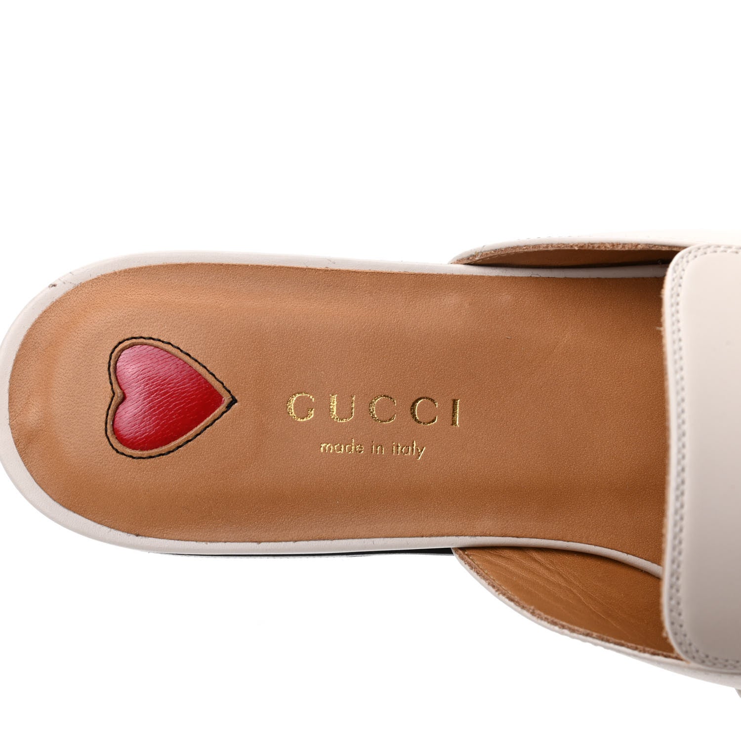 Gucci Calfskin Web Womens Peyton GG Slippers 36.5 White 8 of 13