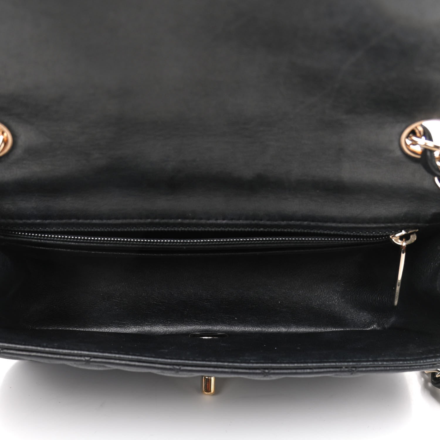 Chanel Lambskin Quilted Mini Rectangular Flap Black 4 of 5