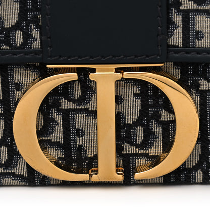 Christian Dior Oblique 30 Montaigne Box Bag Blue 7 of 13