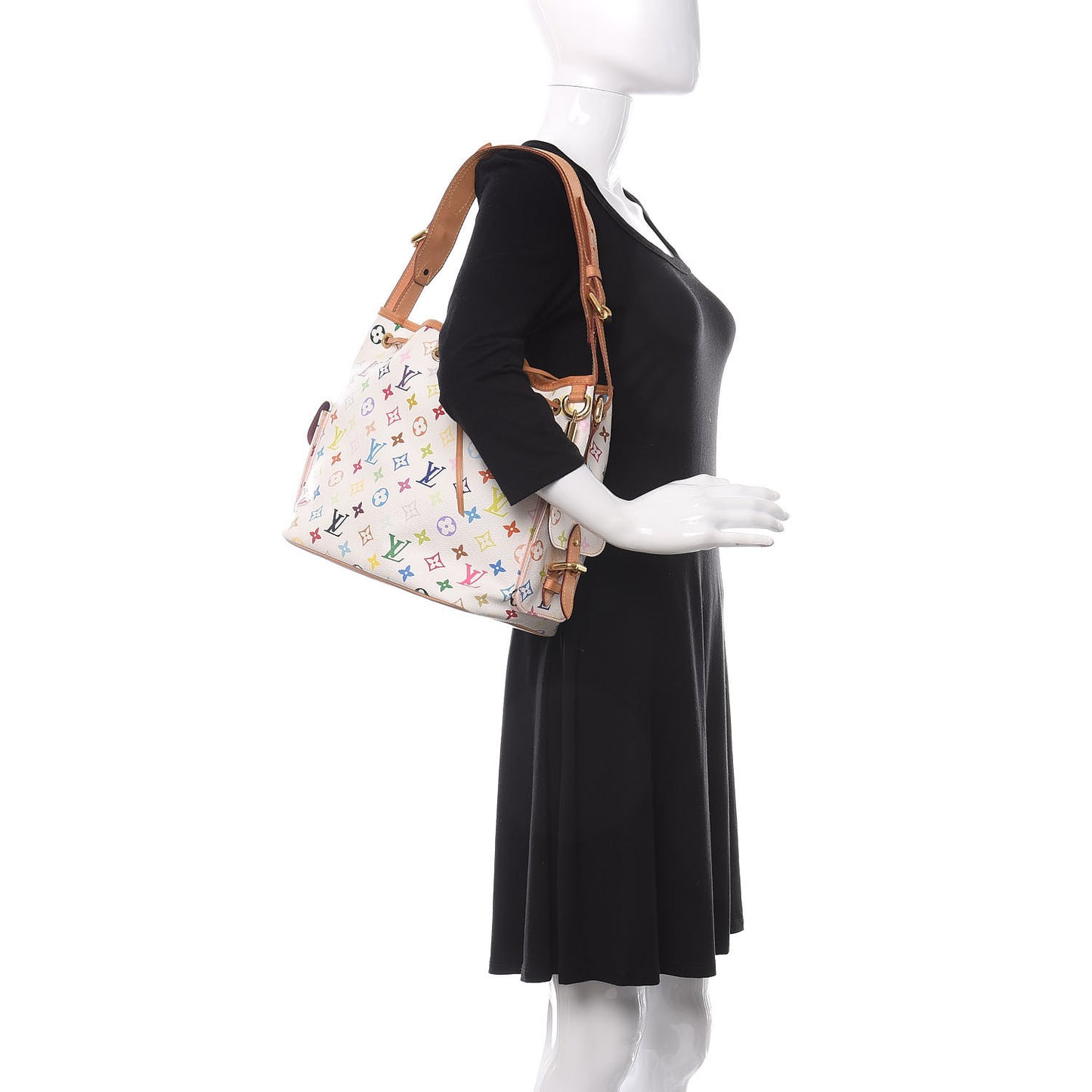 Monogram Multicolor Petit Noe White