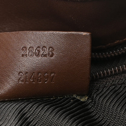 Gucci Monogram Lobster Clasp Jackie O Hobo Brown 7 of 14