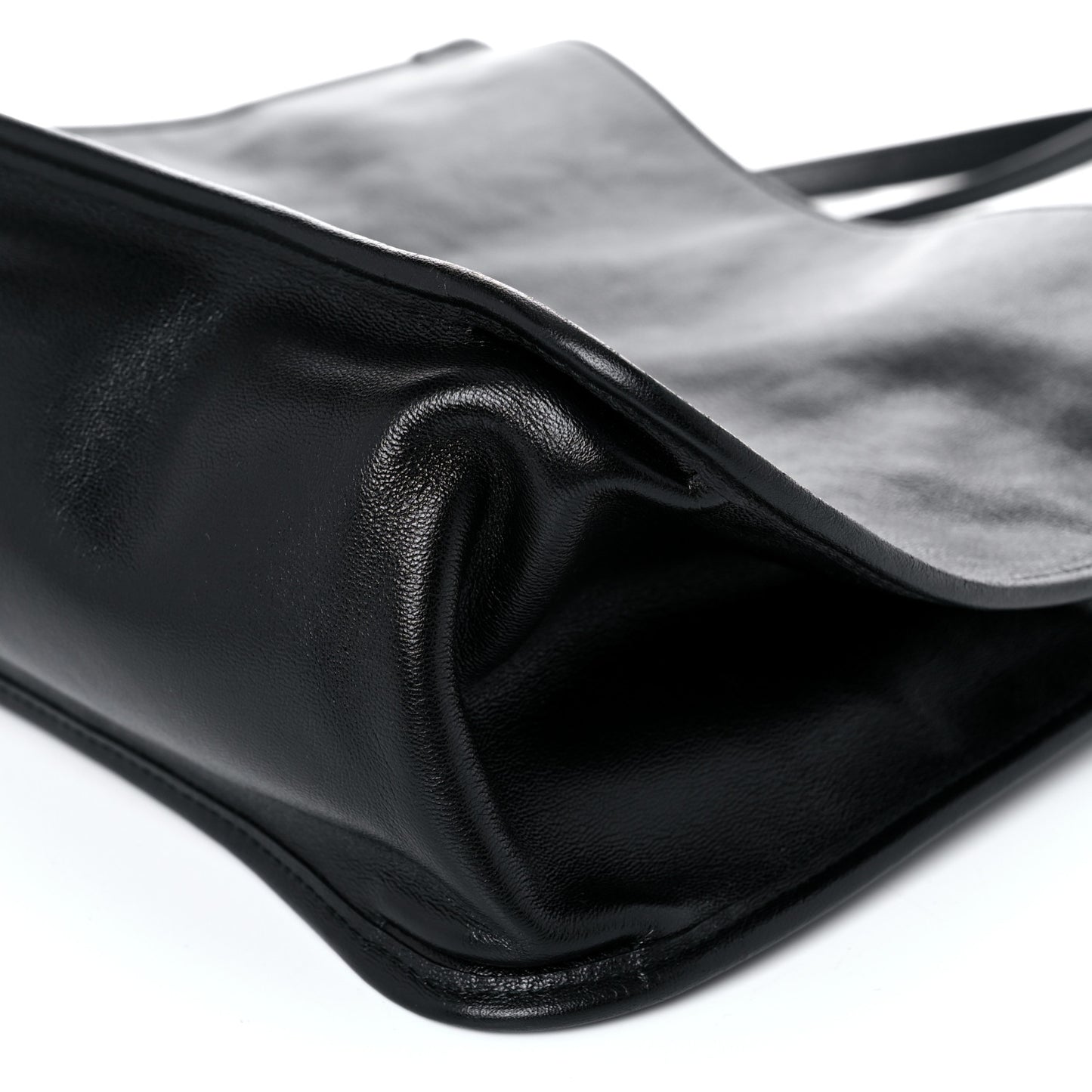 New Sakai Calfskin Lux Horsebit 1955 Tote Bag Black