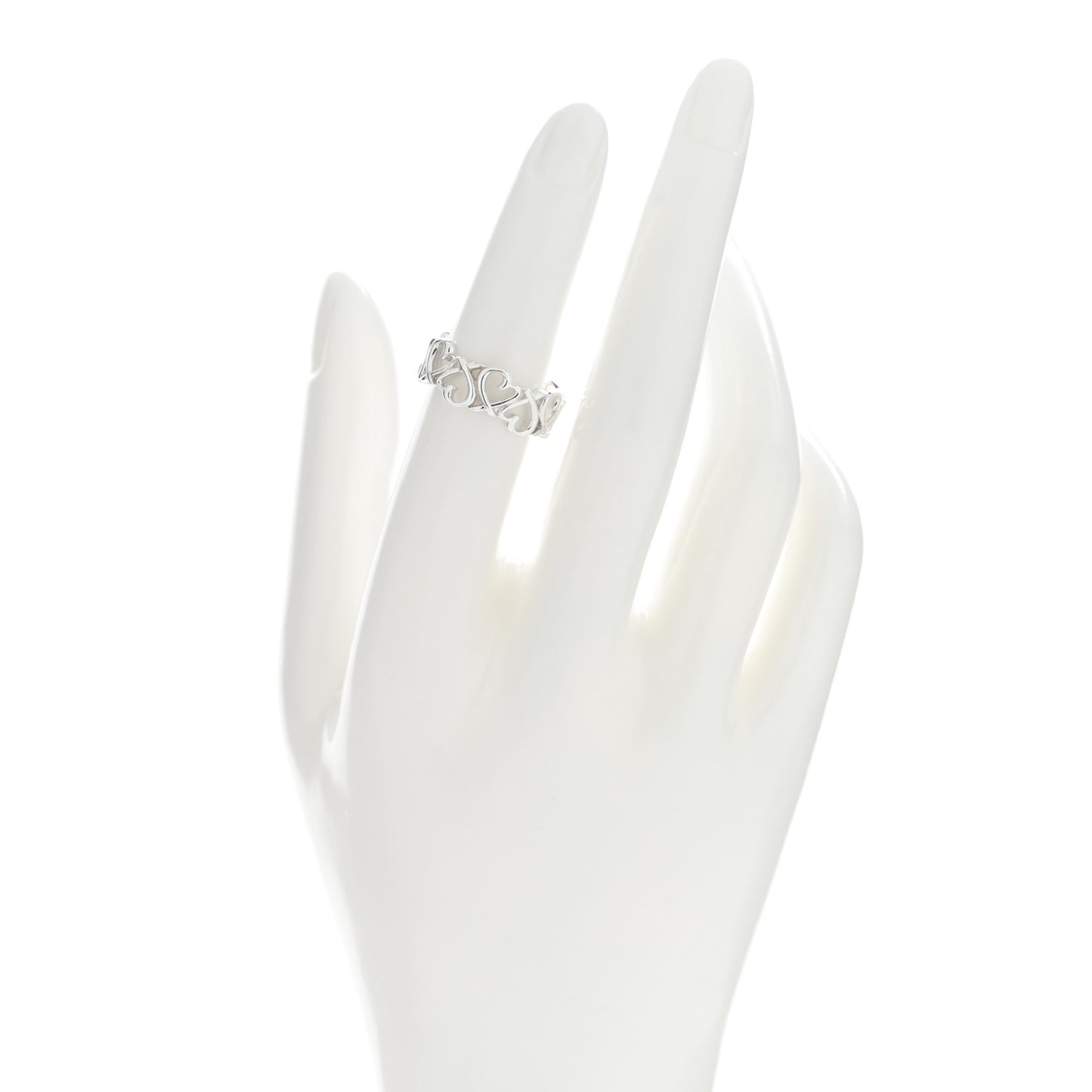 Sterling Silver Paloma Picasso Loving Heart Band Ring 51 5.75