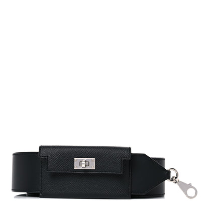 Hermes Swift Epsom Pocket Kelly Shoulder Strap Black 1 of 7