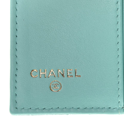Chanel Caviar Quilted Small Boy Flap Wallet Light Blue 6 of 8