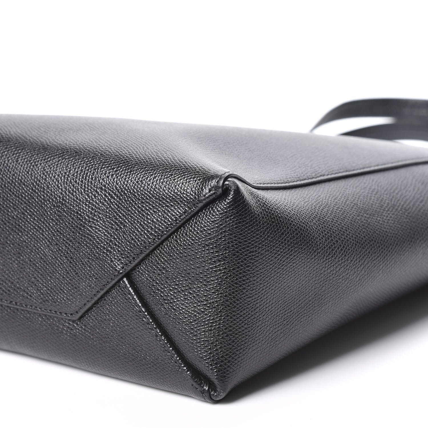 Celine Grained Calfskin Small Vertical Cabas Black 6 of 8