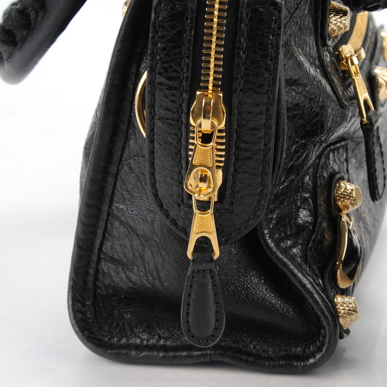 Balenciaga Agneau Giant 12 Gold Hardware Mini City Black 7 of 17