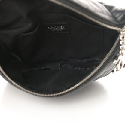 Chanel Grained Calfskin Quilted Waist Belt Bag Black 5 of 11