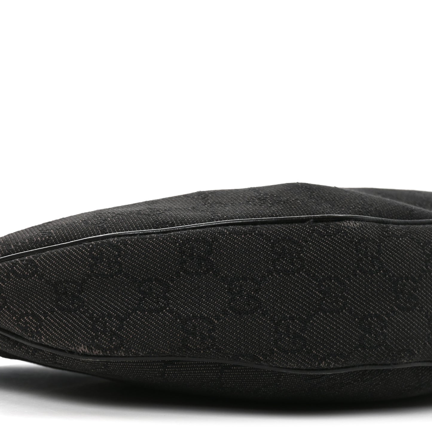 Monogram Half Moon Bamboo Ring Hobo Black