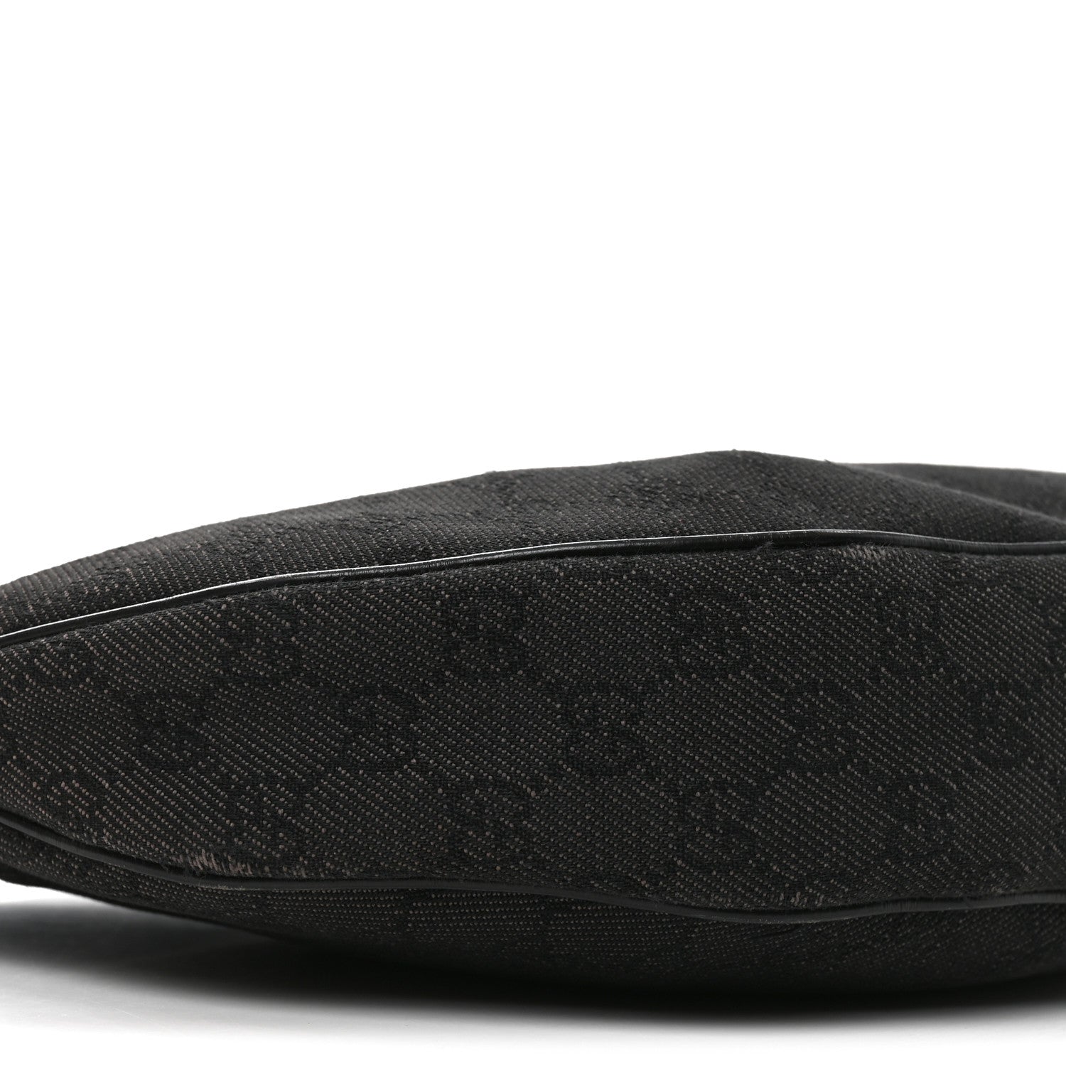 Gucci Monogram Half Moon Bamboo Ring Hobo Black 9 of 10