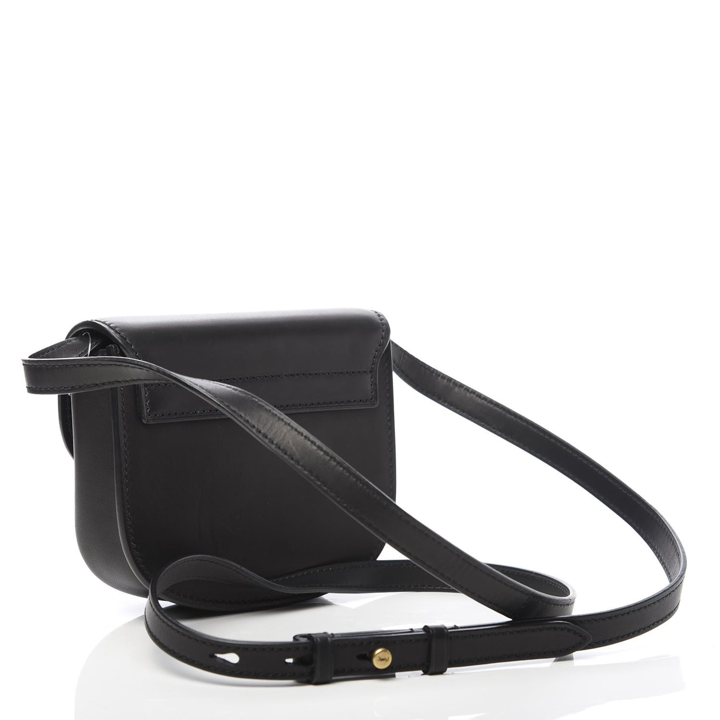 Smooth Calfskin Mini Classic Monogram Kaia Satchel Black