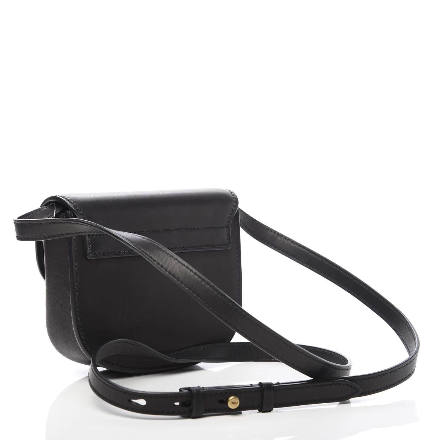 Saint Laurent Smooth Calfskin Mini Classic Monogram Kaia Satchel Black 3 of 15