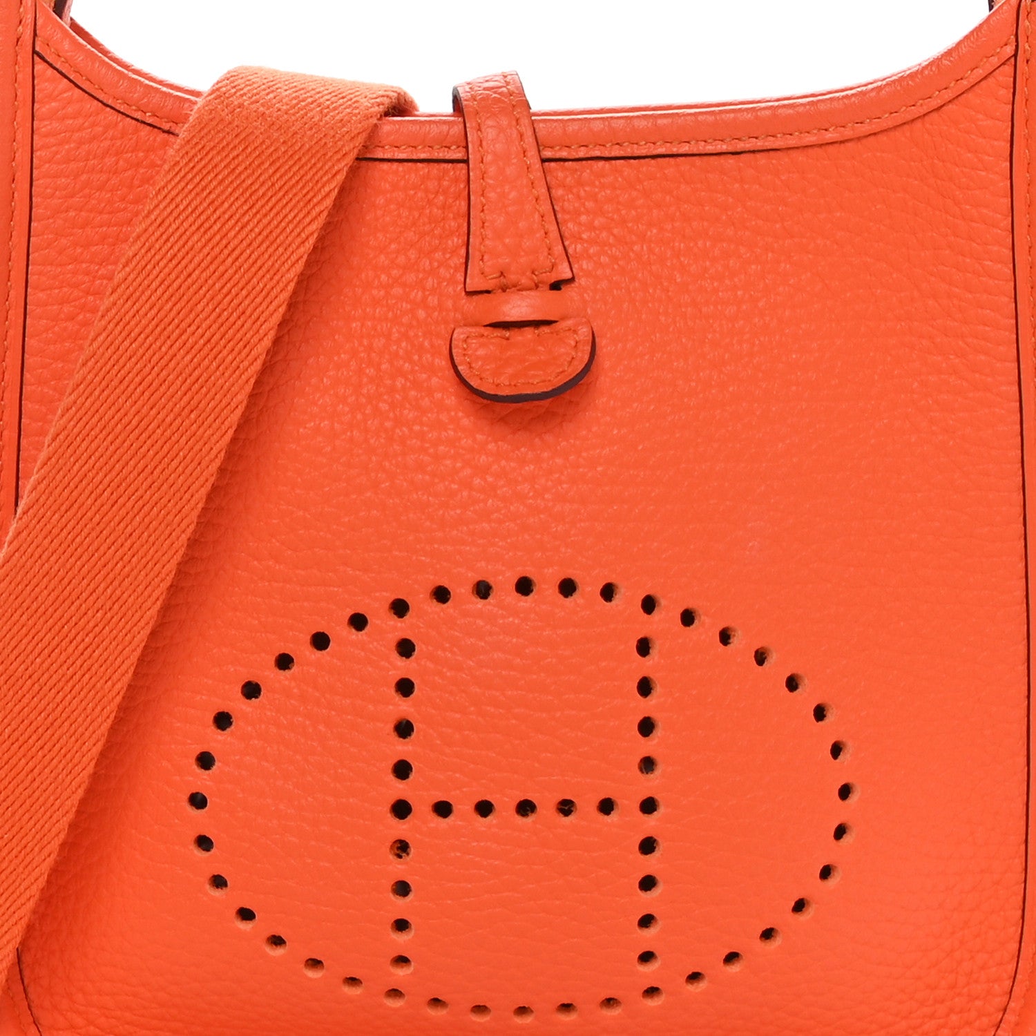 Hermes Taurillon Clemence Evelyne TPM Orange Minium 8 of 11