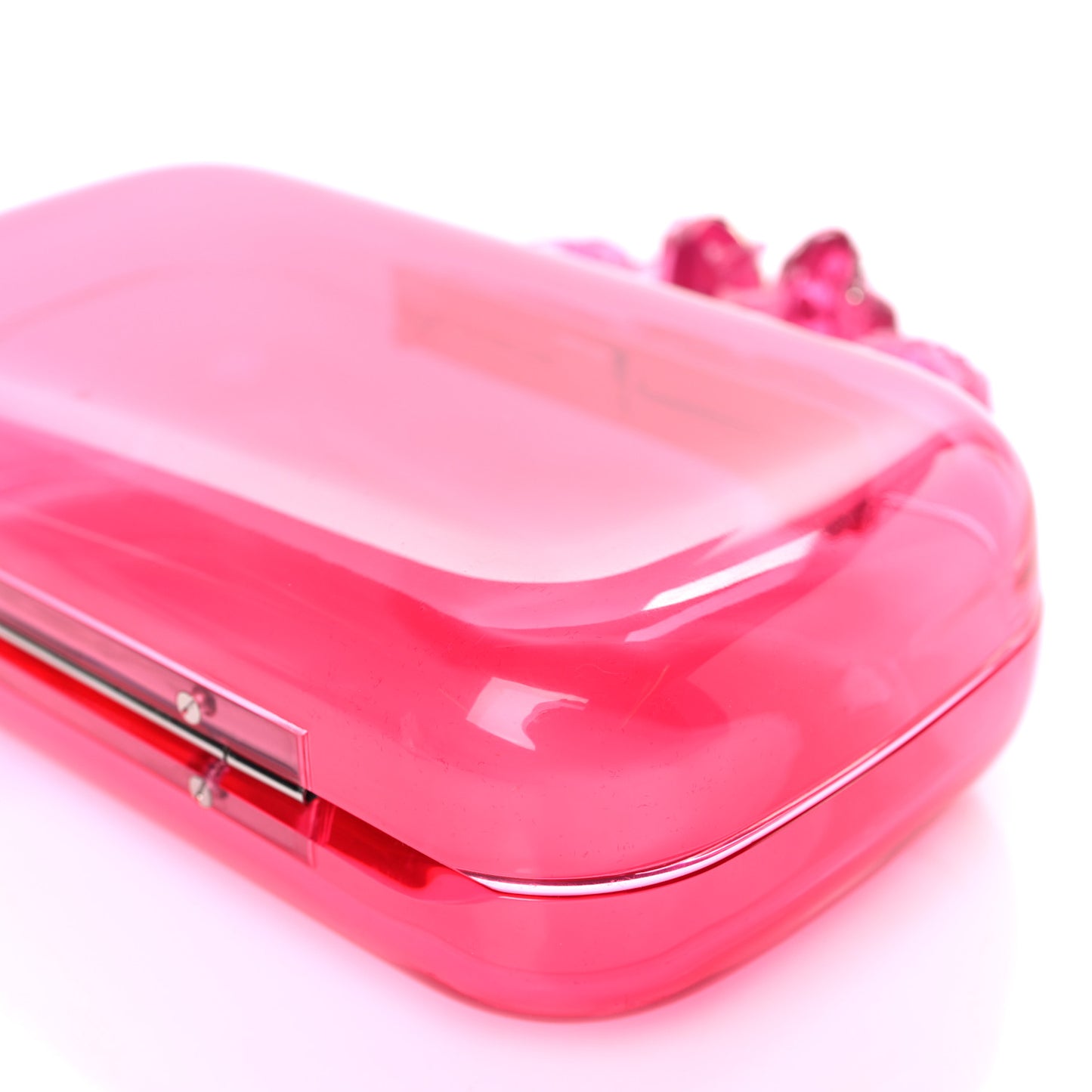 Resin Knuckle Clutch Pink