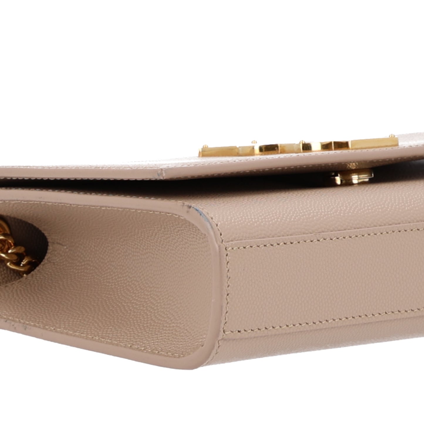 Grain De Poudre Small Monogram Kate Satchel Dark Beige