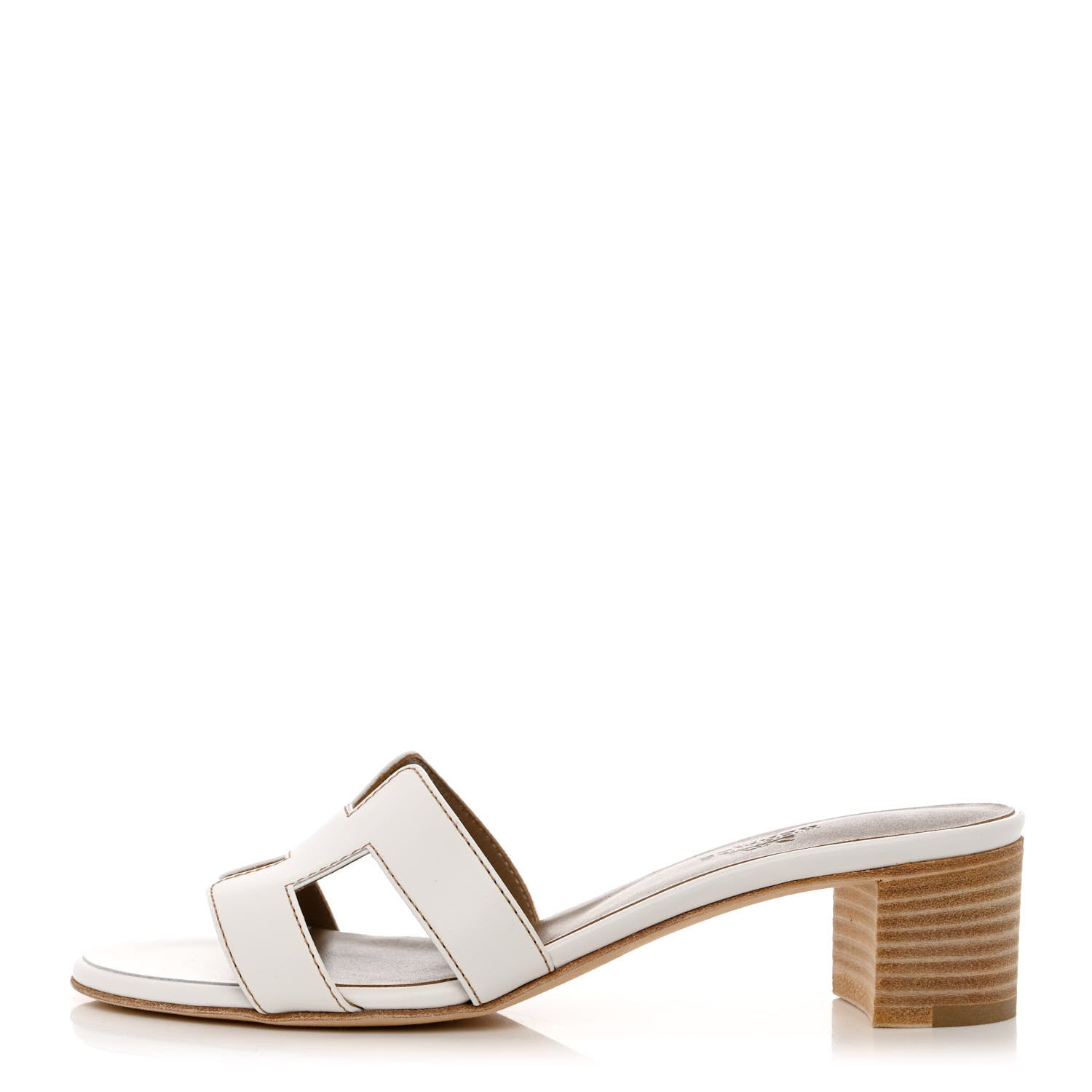 Hermes Calfskin Oasis Sandals 36 White 1 of 9