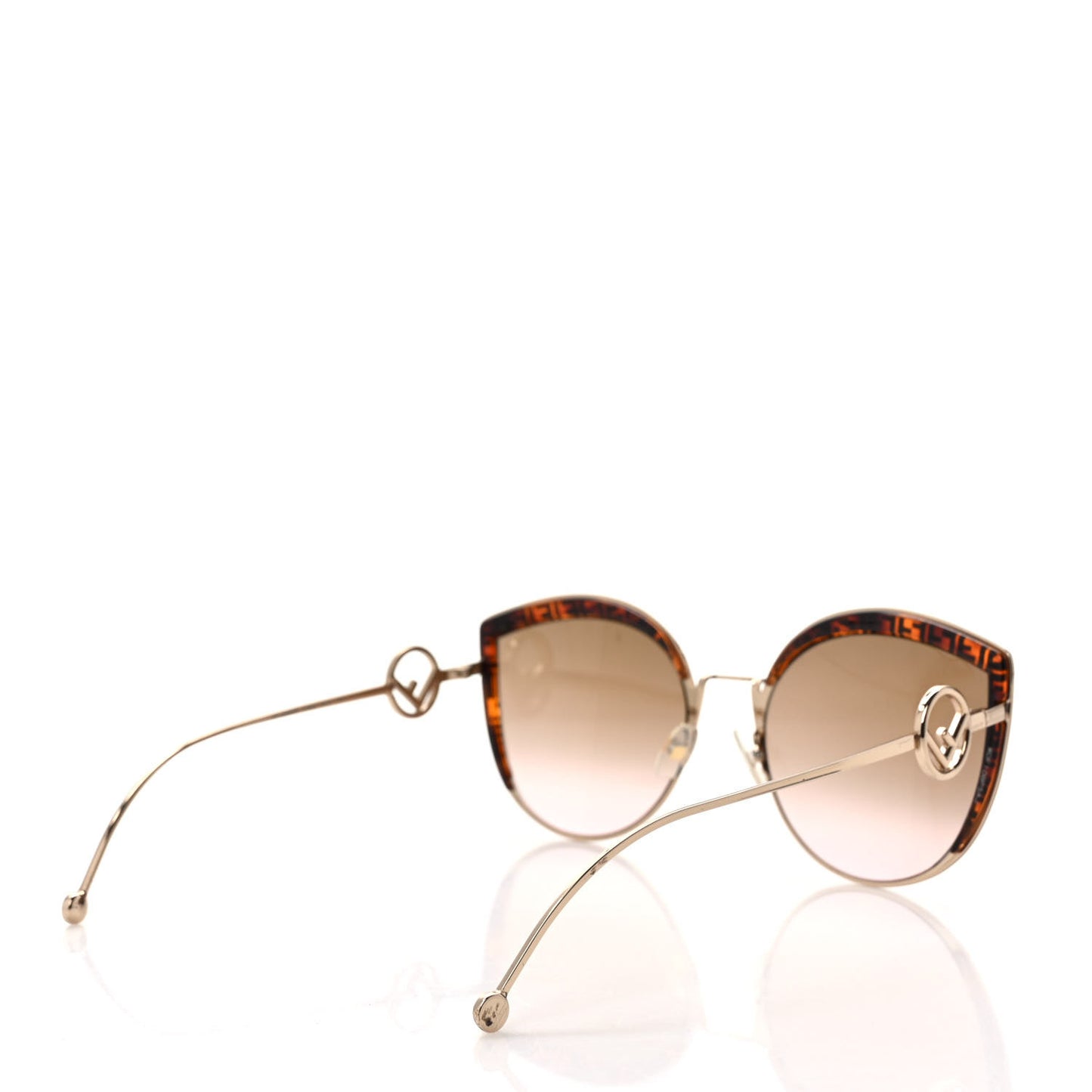 Metal Acetate F is Fendi FF Cat Eye Sunglasses FF 0290/S Gold