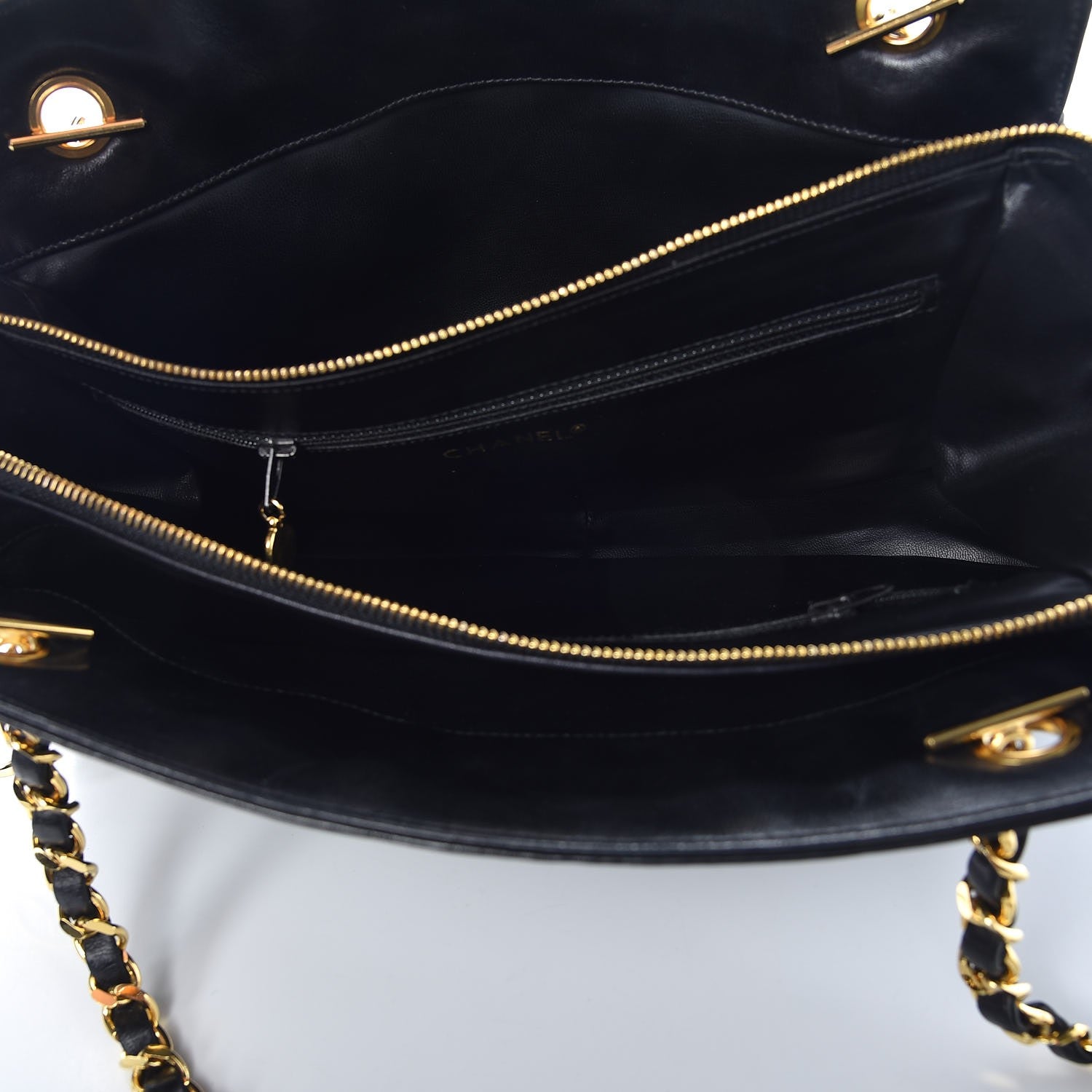 Chanel Lambskin Quilted Shoulder Bag Black 5 of 8
