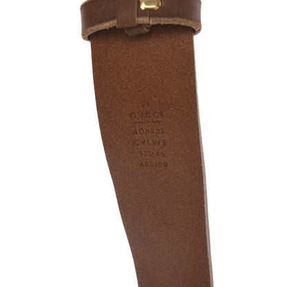 Gucci Faded Calfskin L'Aveugle Par Amour Embroidered Double G 40mm Belt 115 46 Cuir 5 of 5
