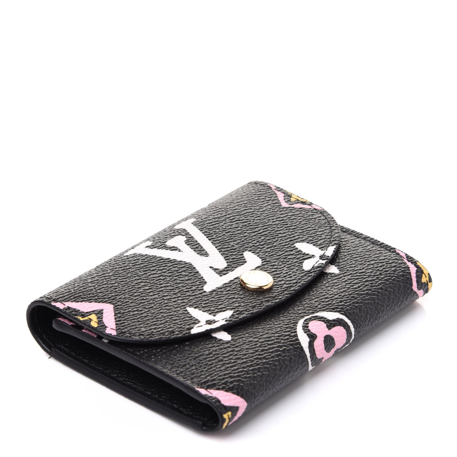 Louis Vuitton Monogram Giant Wild At Heart Rosalie Coin Purse Black 4 of 7