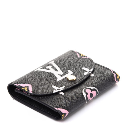 Louis Vuitton Monogram Giant Wild At Heart Rosalie Coin Purse Black 4 of 7