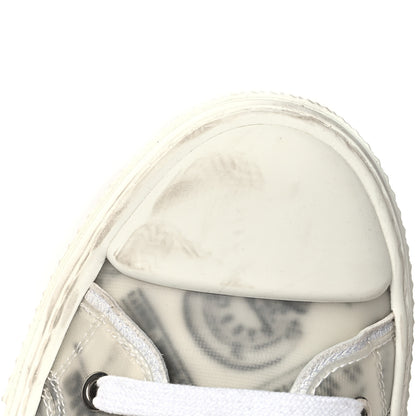 Christian Dior X DANIEL ARSHAM Canvas Newspaper Print B23 High Top Sneakers 43 White 10 of 12