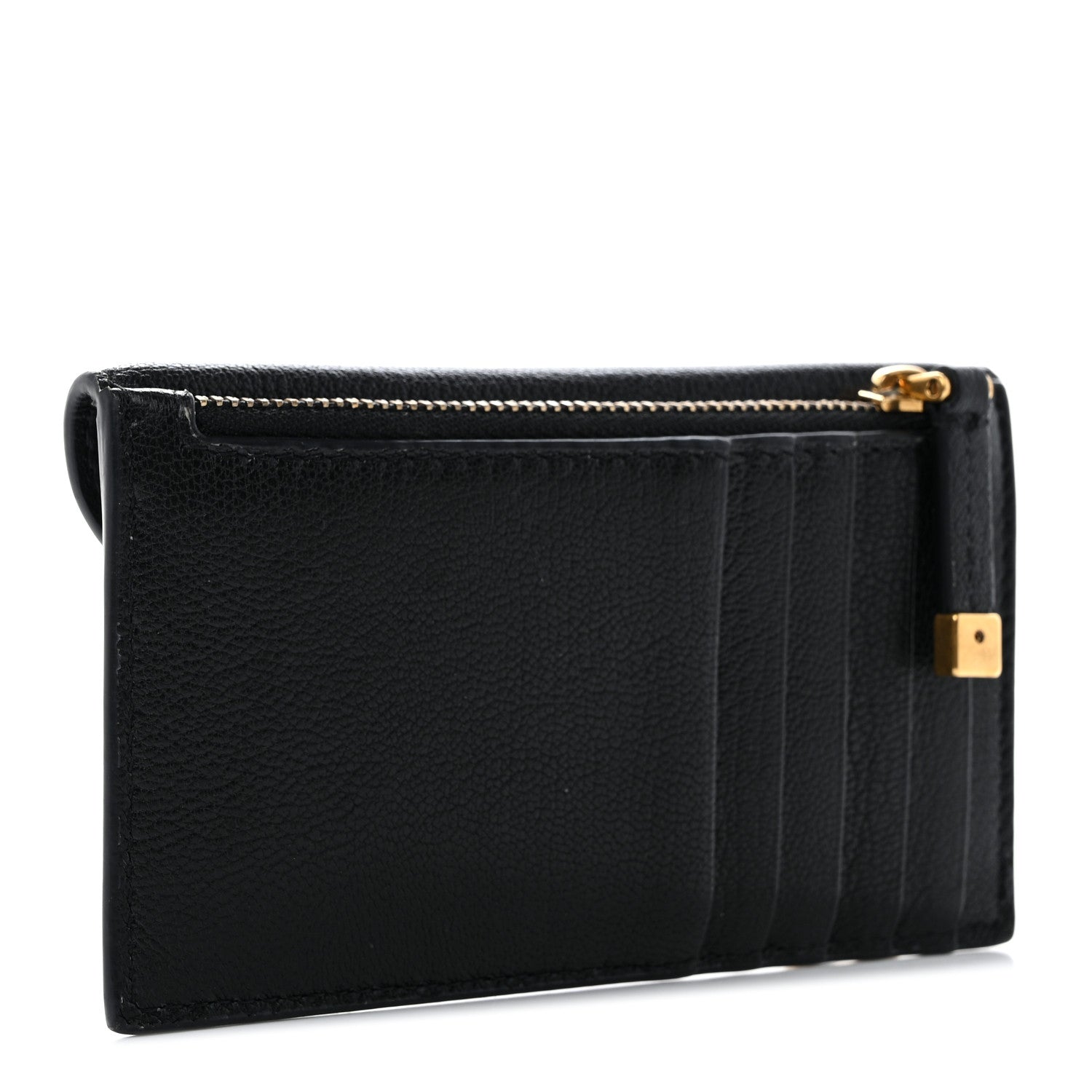 Christian Dior Goatskin Saddle Cosmos Zipped Card Holder Black 3 of 9
