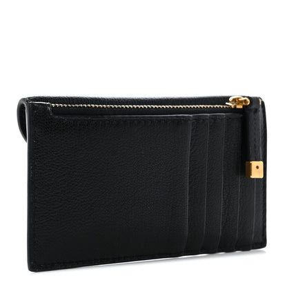 Christian Dior Goatskin Saddle Cosmos Zipped Card Holder Black 3 of 9