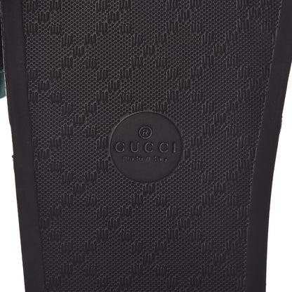 Gucci Satin Web Bow Slide Sandals 37 Black 6 of 8