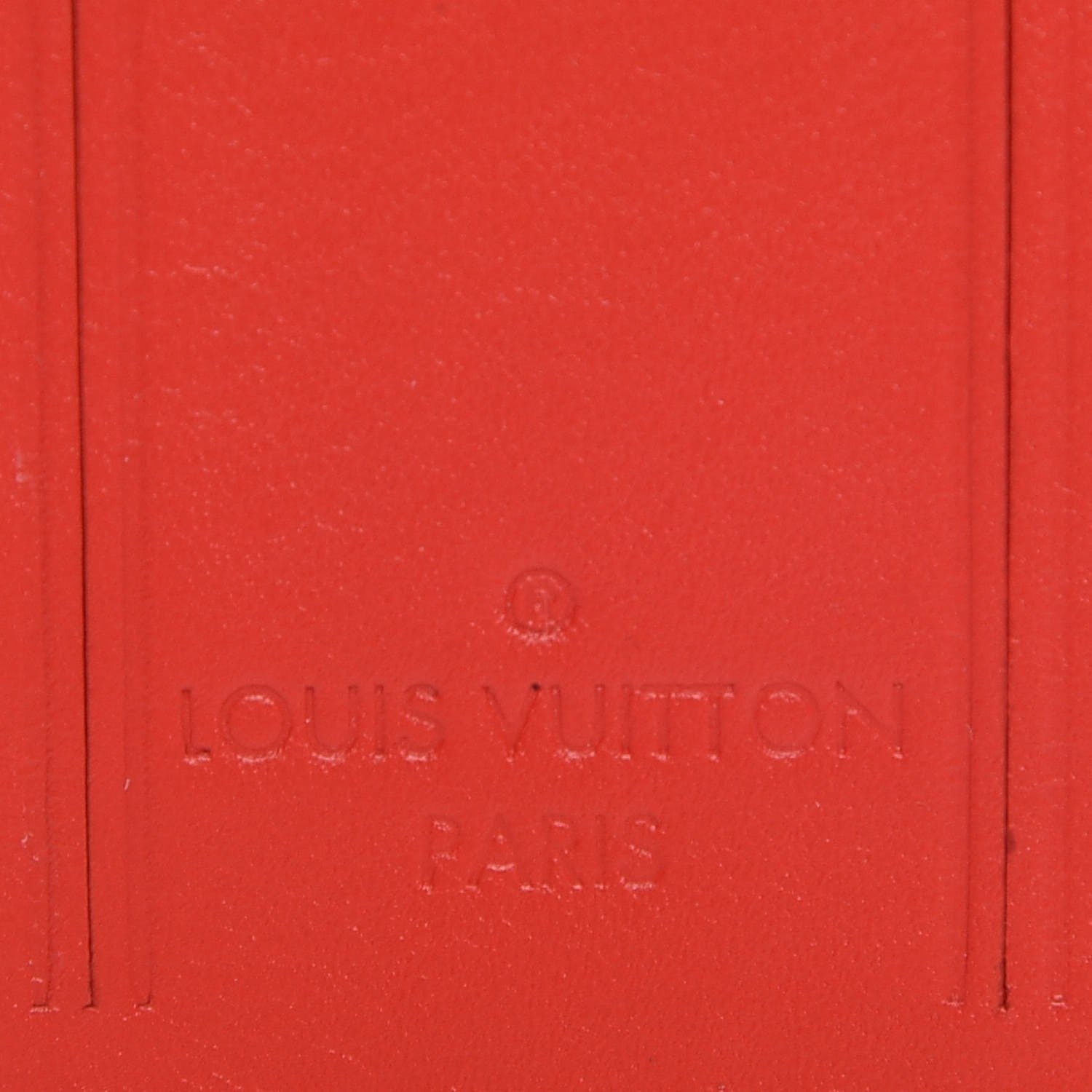Louis Vuitton Calfskin Luggage Tag Red 3 of 4
