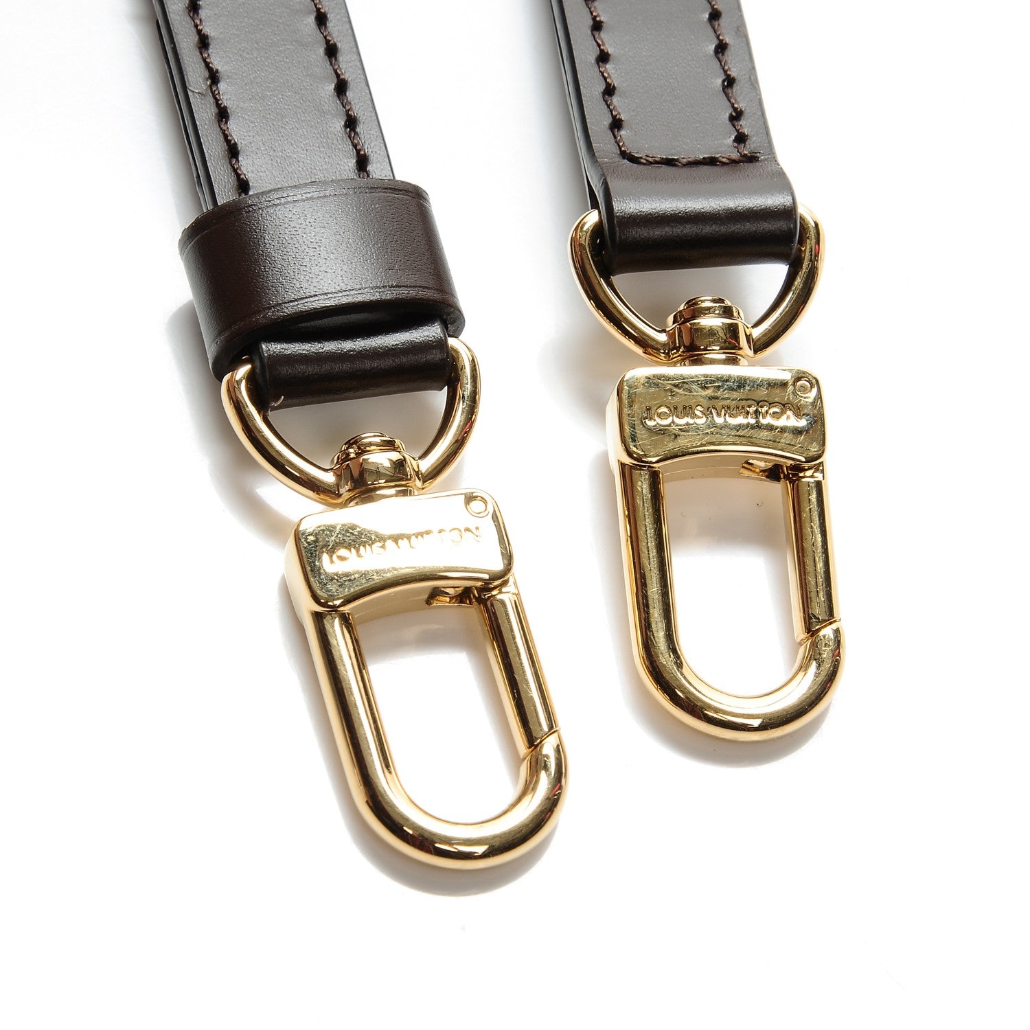 Louis Vuitton Calfskin 16mm Adjustable Shoulder Strap Brown 3 of 4