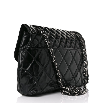Chanel Vinyl Quilted In The Business Flap Bag Black 3 of 12