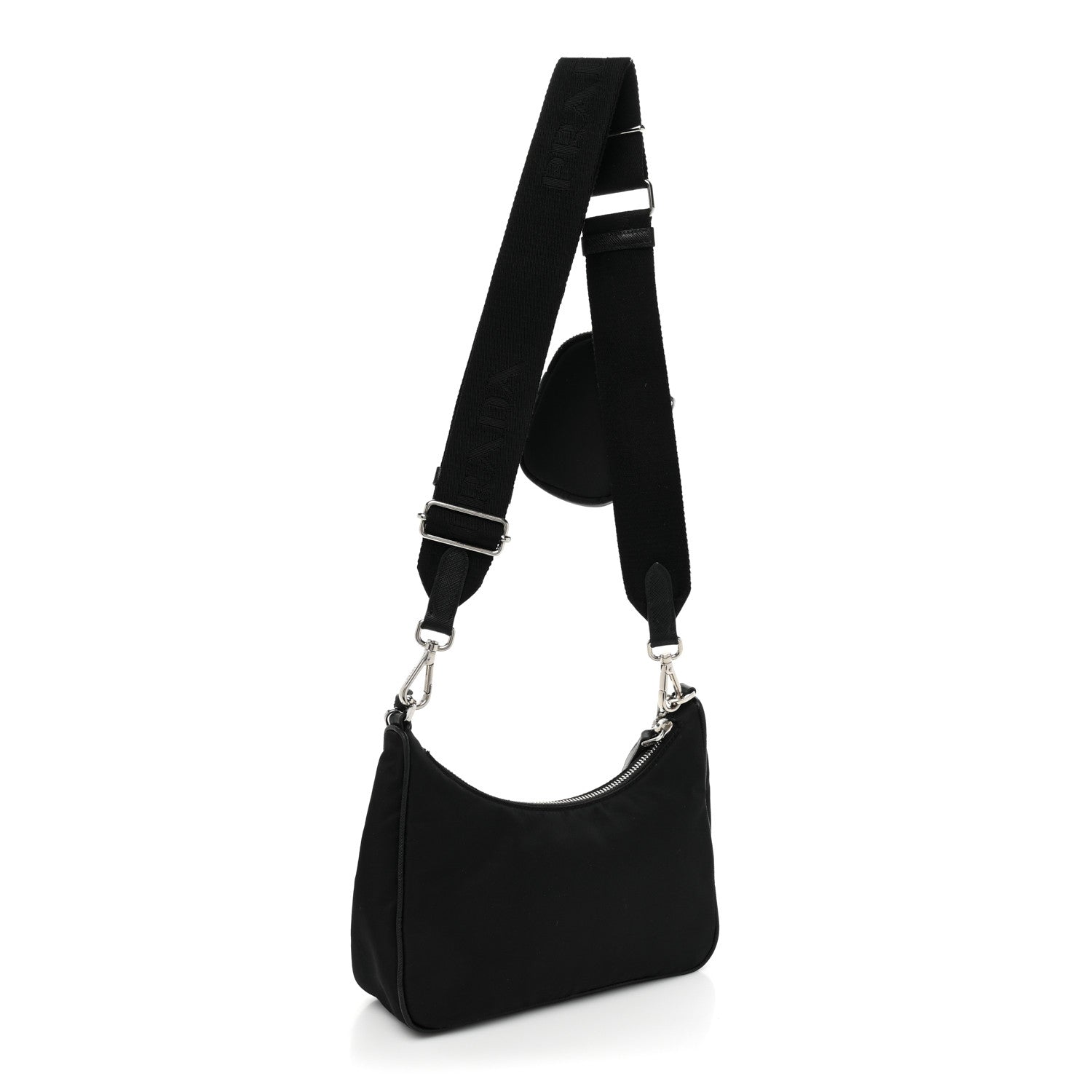 Prada Nylon Re-Edition 2005 Shoulder Bag Black 3 of 12
