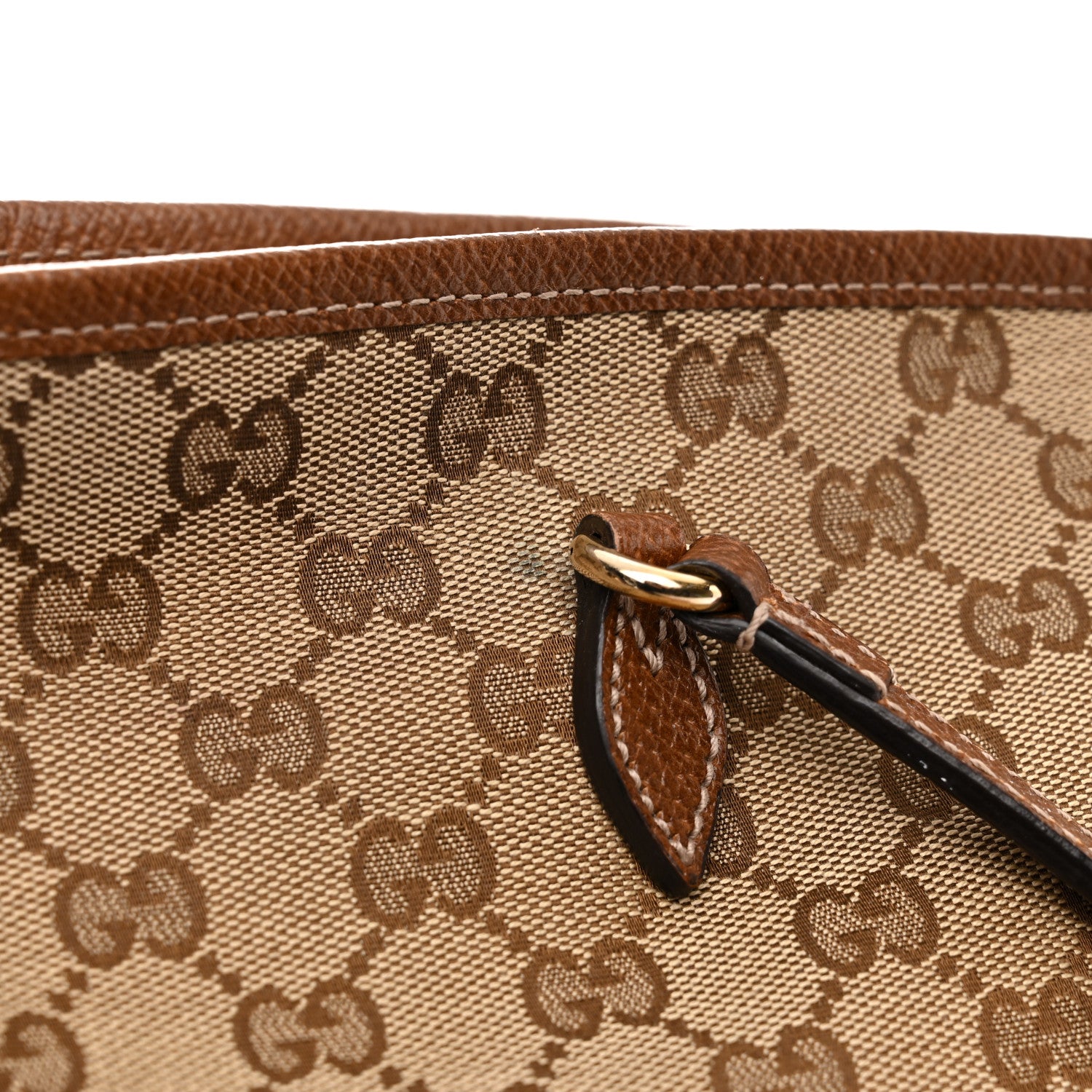 Gucci Monogram Medium Bree Zippered Tote Beige Tabacco 17 of 19