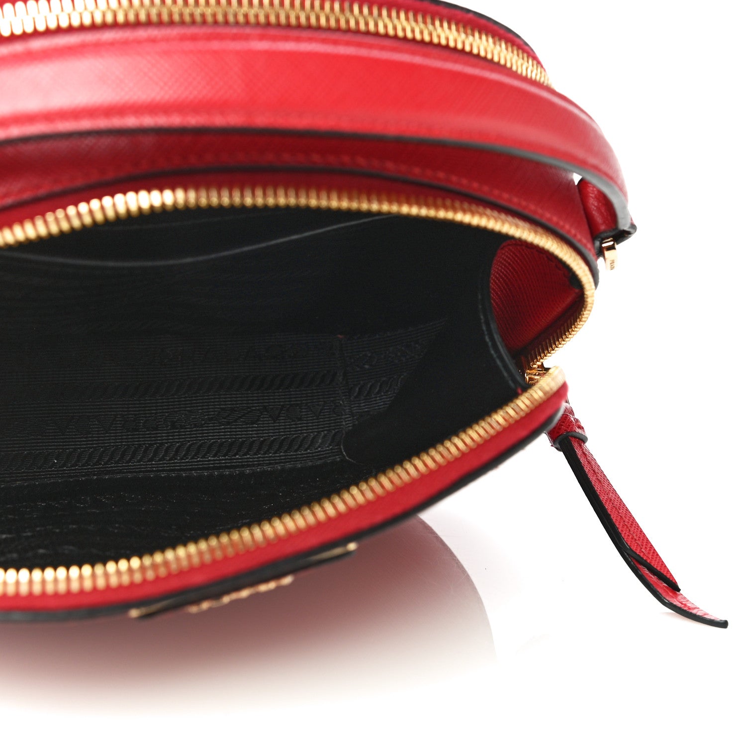 Prada Saffiano Lux Odette Crossbody Fuoco 8 of 10