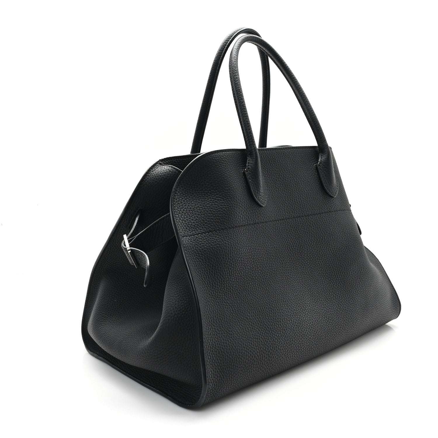The Row Matte Grained Calfskin Soft Margaux 15 Black 2 of 8