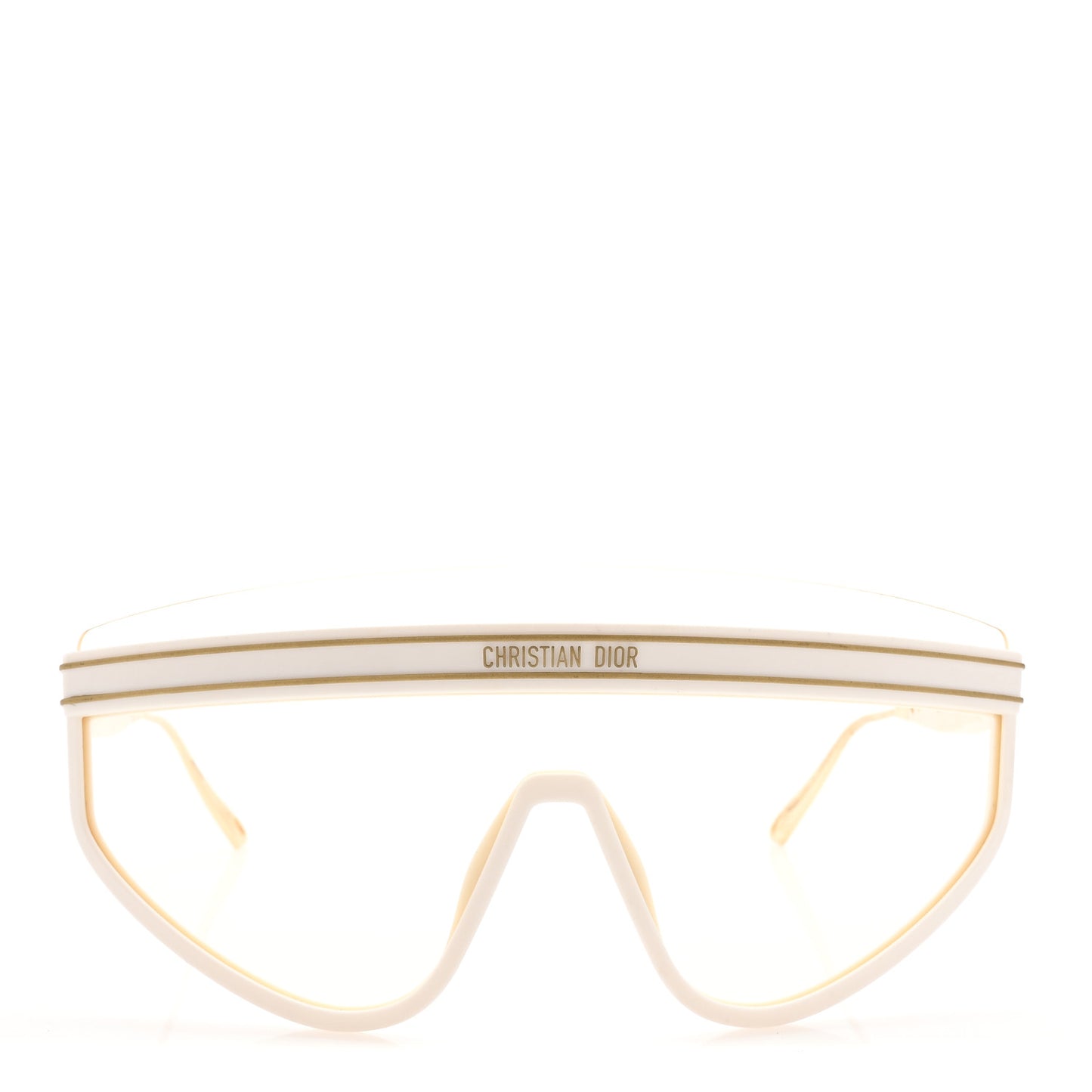 Acetate Mask DiorClub M2U Sunglasses Translucent Ivory