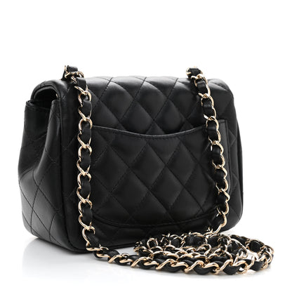Chanel Lambskin Quilted Mini Square Flap Black 3 of 12
