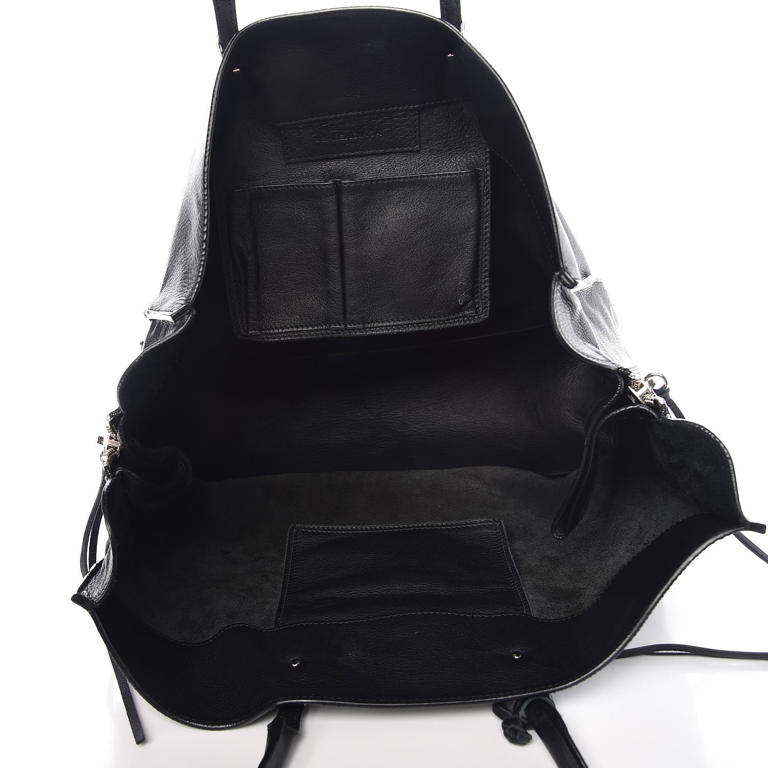 Balenciaga Supple Calfskin Papier A4 Zip Around Tote Black 5 of 12